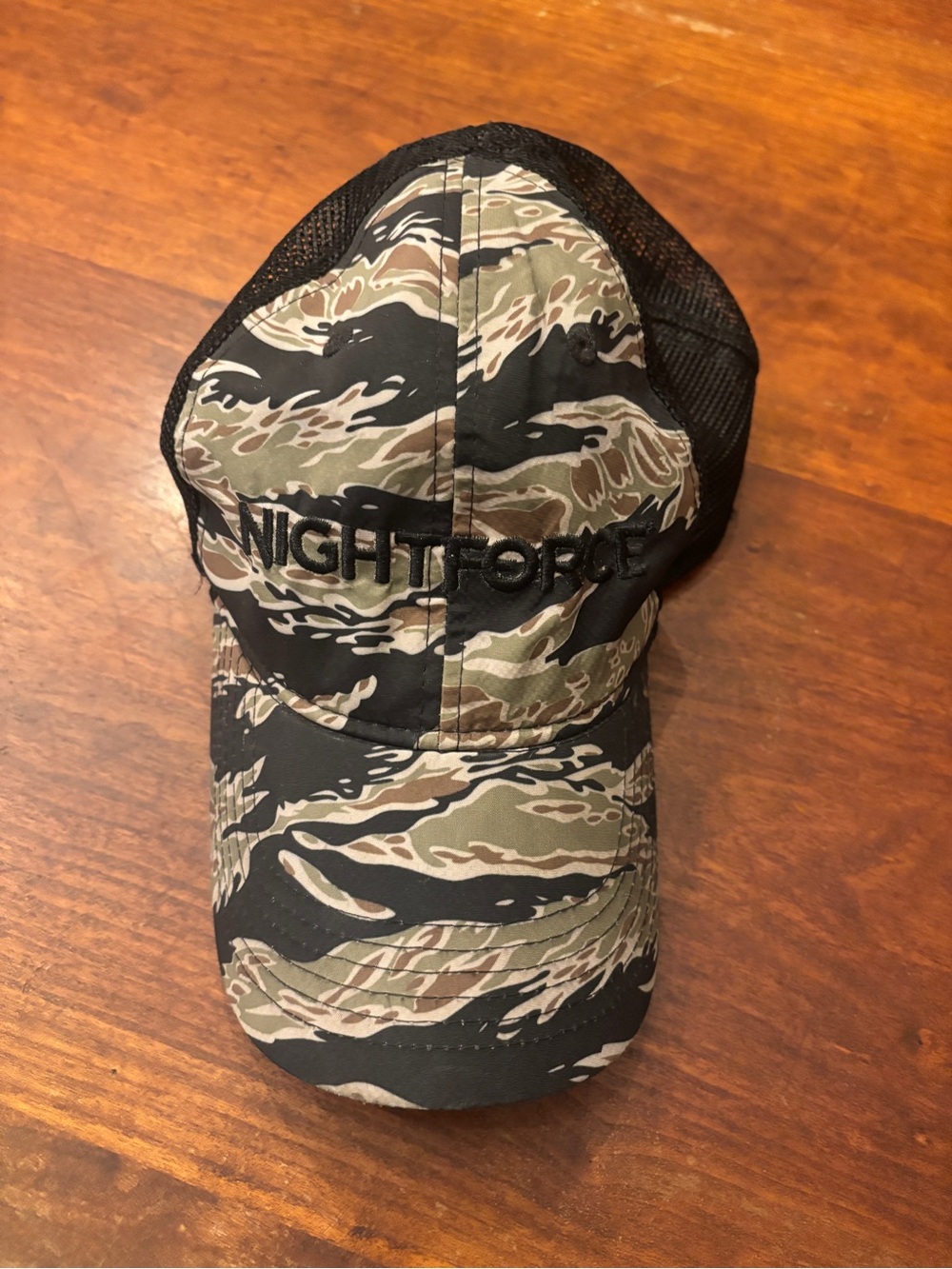 Nightforce tiger stripe camp hat